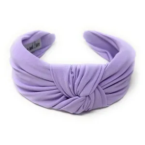 Lavender Wide Knotted Headband