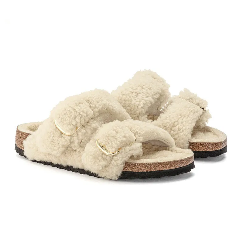 Lazybones' Outdoor Fur Slipper Cotton Cork