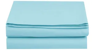 Luxury Flat Sheet on Amazon Elegant Comfort Wrinkle-Free 1500 Premier Hotel Quality 1-Piece Flat Sheet, King Size, Aqua