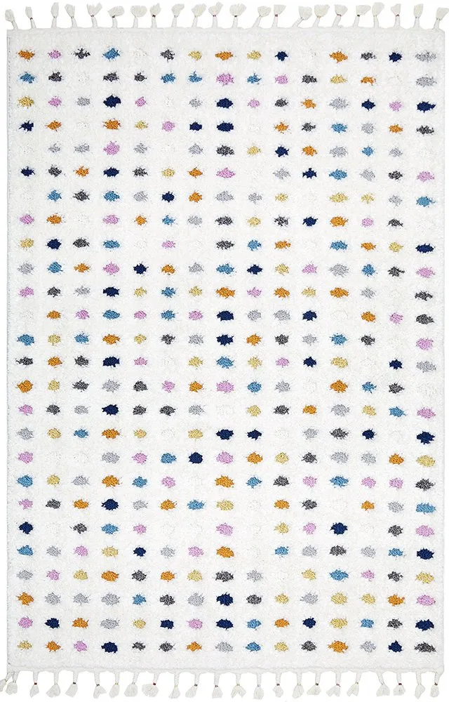 Madrid 150cm x 80cm Polka Dot Pattern Rug - Multi Colour