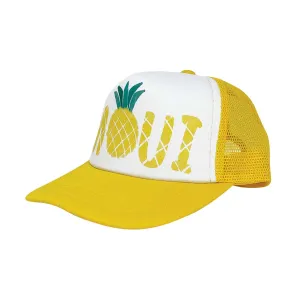 Maui Pineapple Typography Keiki Trucker Hat