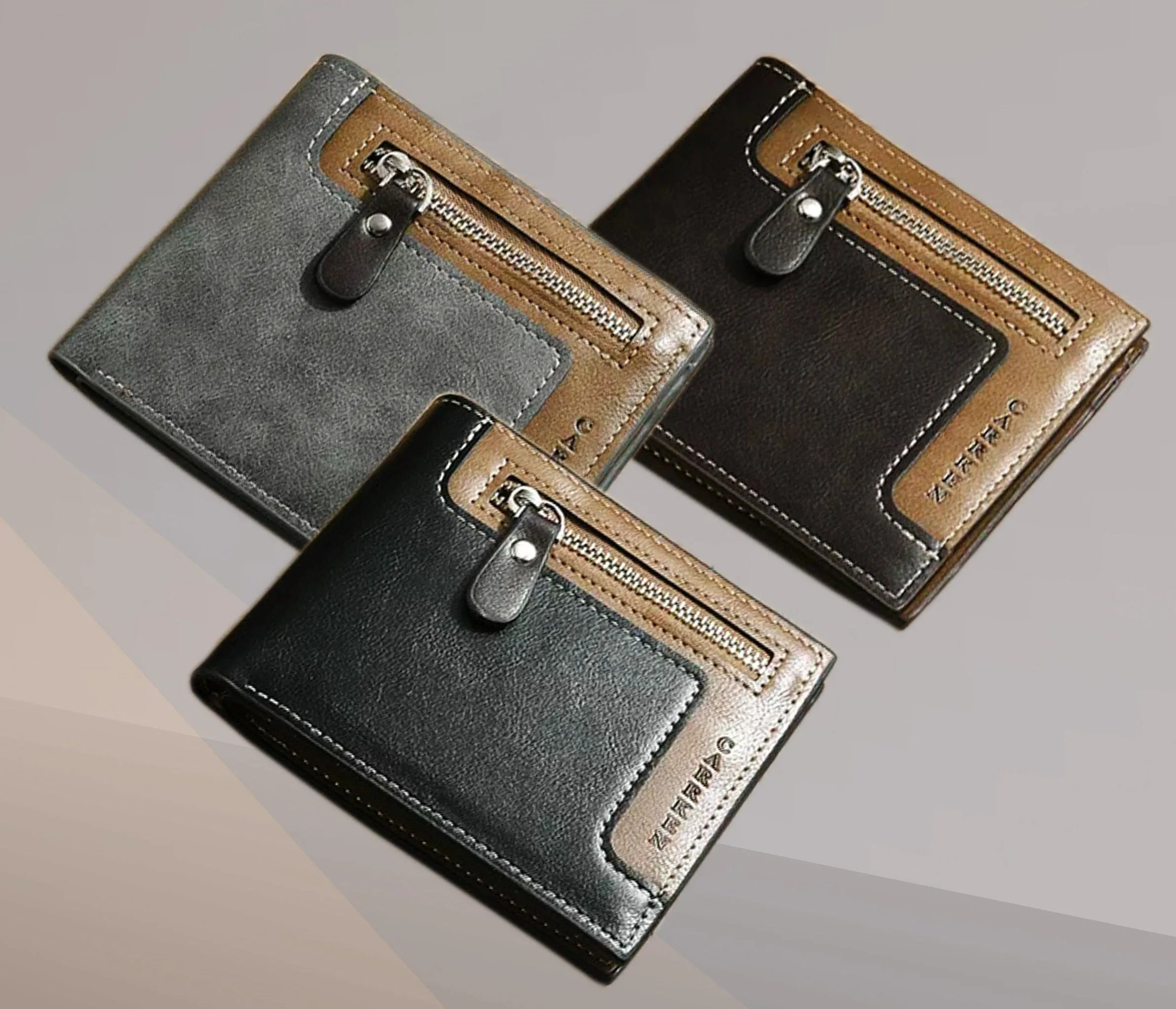 Men Bifold two-tone Wallet