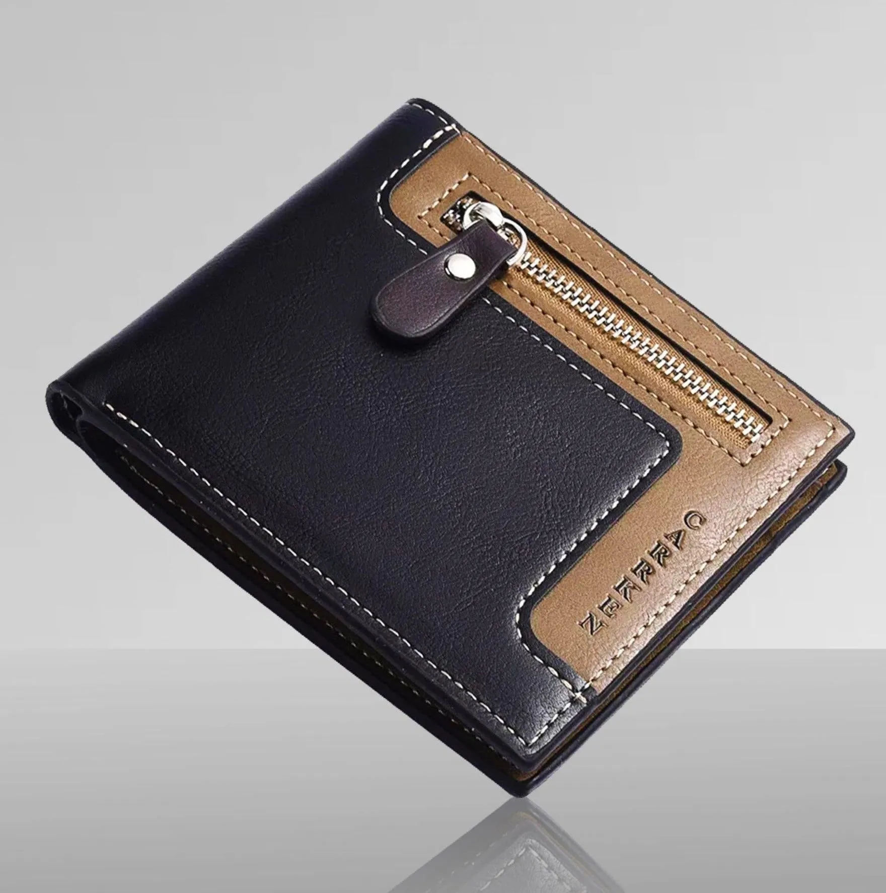 Men Bifold two-tone Wallet