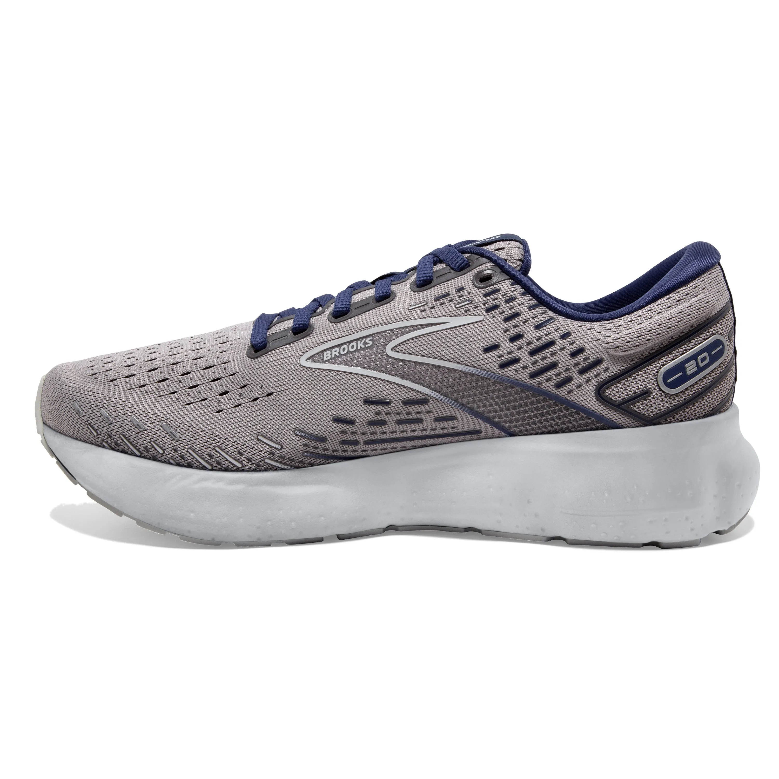 Men's Brooks Glycerin 20 Color: Alloy/Grey/Blue Depths