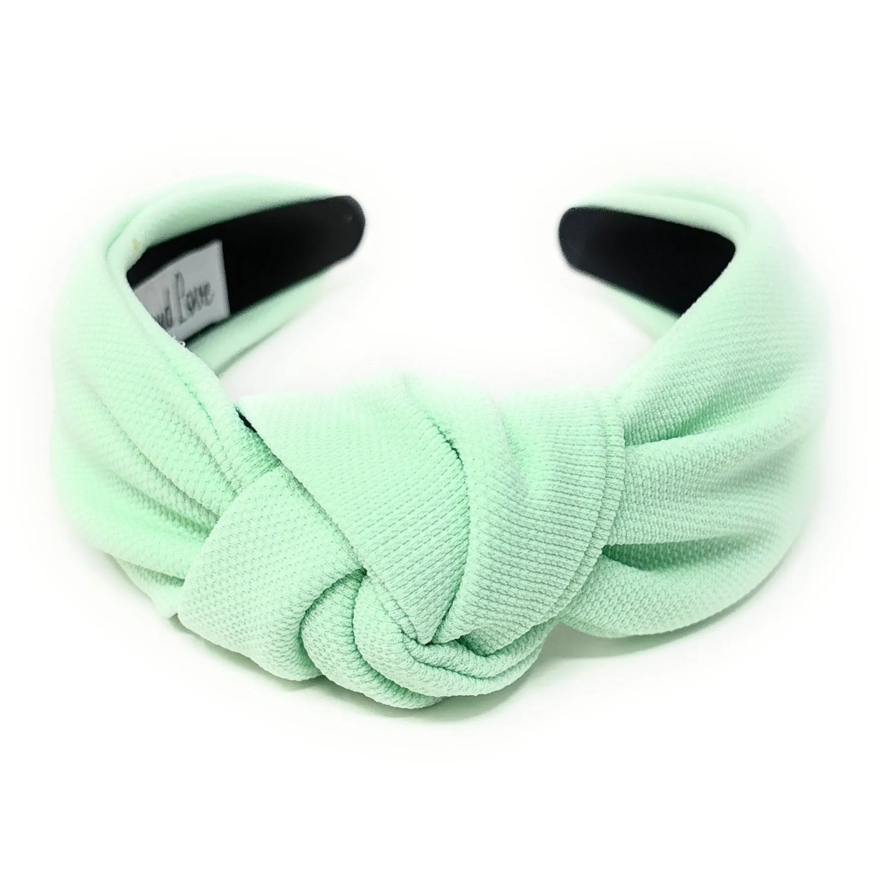 Mint Solid Color Knotted Headband