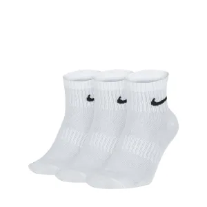 Nike SB Everyday Cush Crew Quarter Socks White 3pk