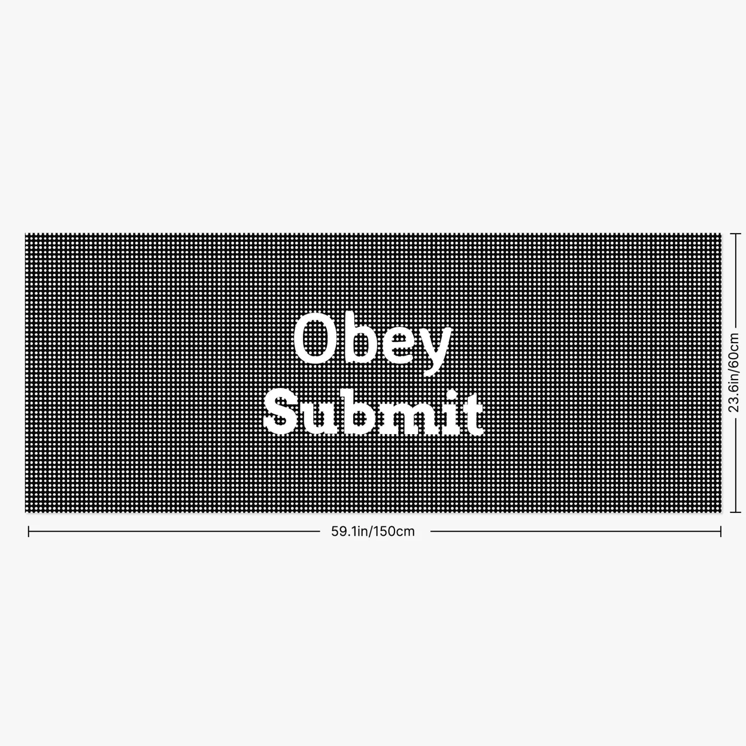 Obey and Submit - Rear Window Decal