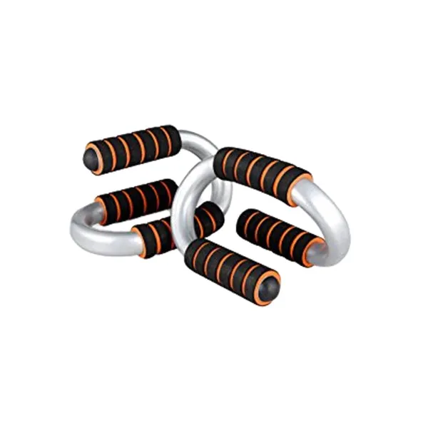 Push-Up Bars Stable Black & Orange