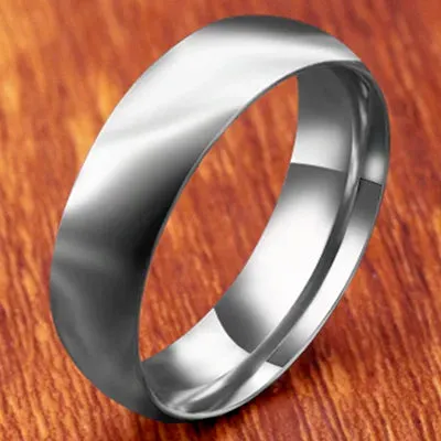 Ring Men 2023 Fashion Titanium Steel Black Classic Ring For Men Wedding Bands Male Jewelry