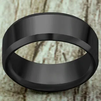 Ring Men 2023 Fashion Titanium Steel Black Classic Ring For Men Wedding Bands Male Jewelry