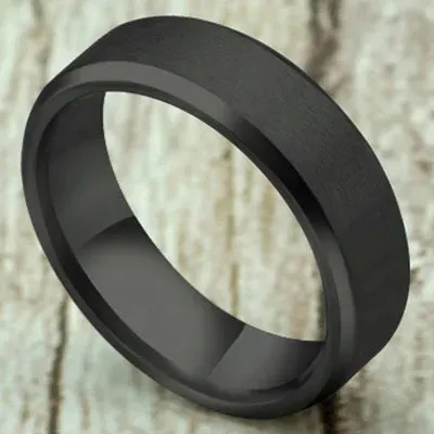 Ring Men 2023 Fashion Titanium Steel Black Classic Ring For Men Wedding Bands Male Jewelry