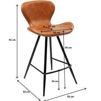 Rusty Cognac Barstool (2/Set)