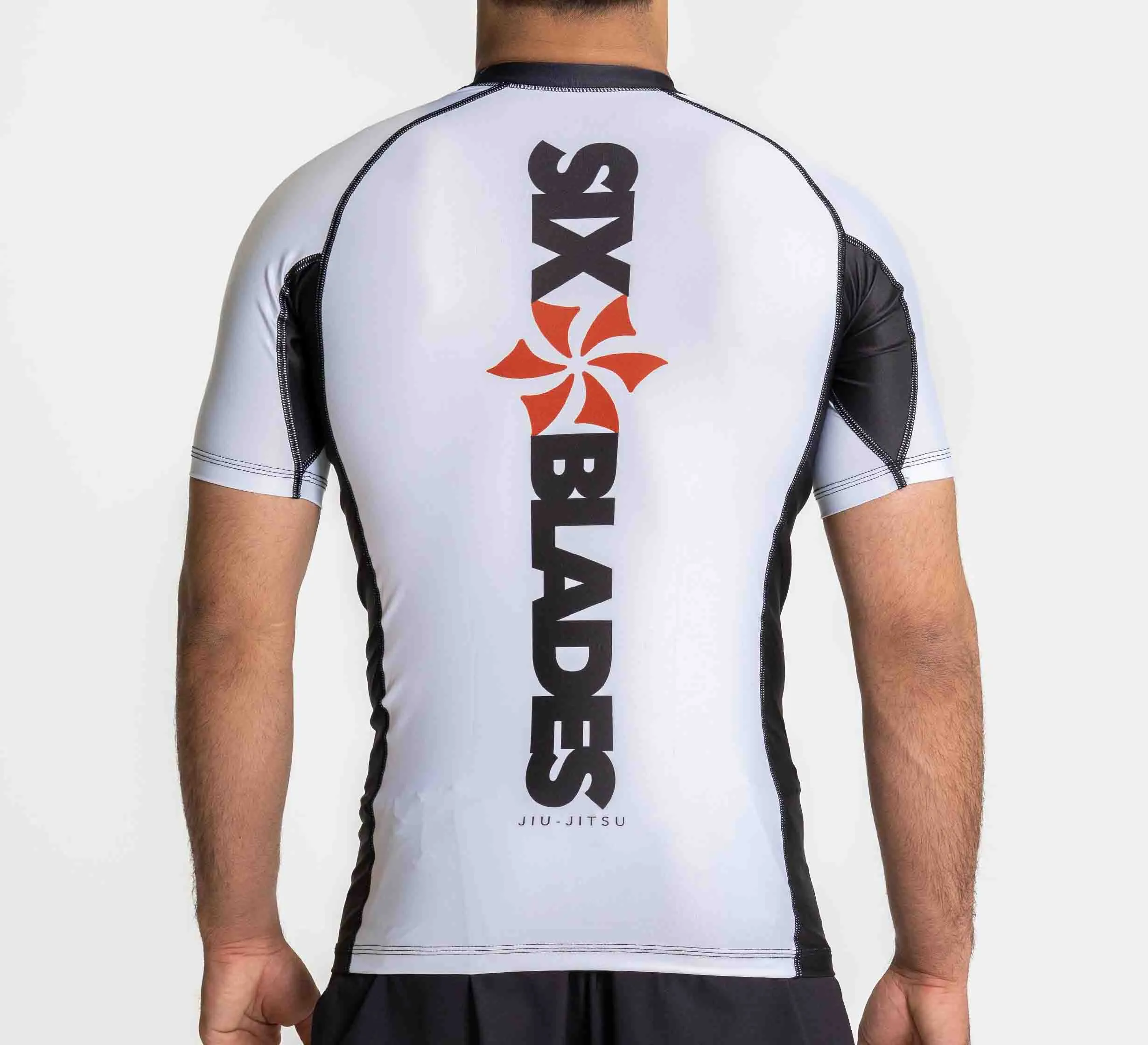 Six Blades Short Sleeve Rashguard White