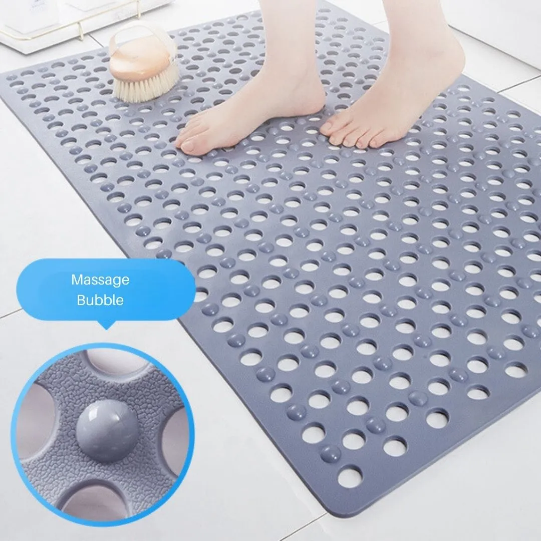 Suction Non-Slip Bath Mat Grey