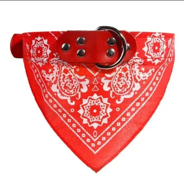 SUPREPET Adjustable Bandana Dog Collar - Fashionable & Comfortable Fit!