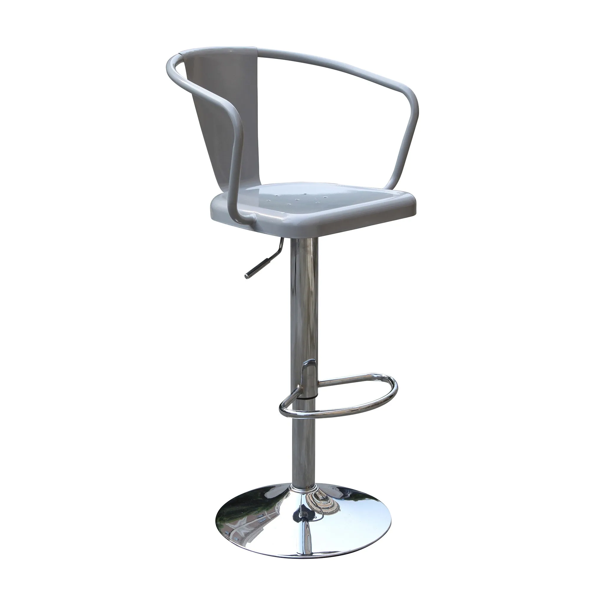 Techni Mobili Swivel Adjustable Steel Barstool