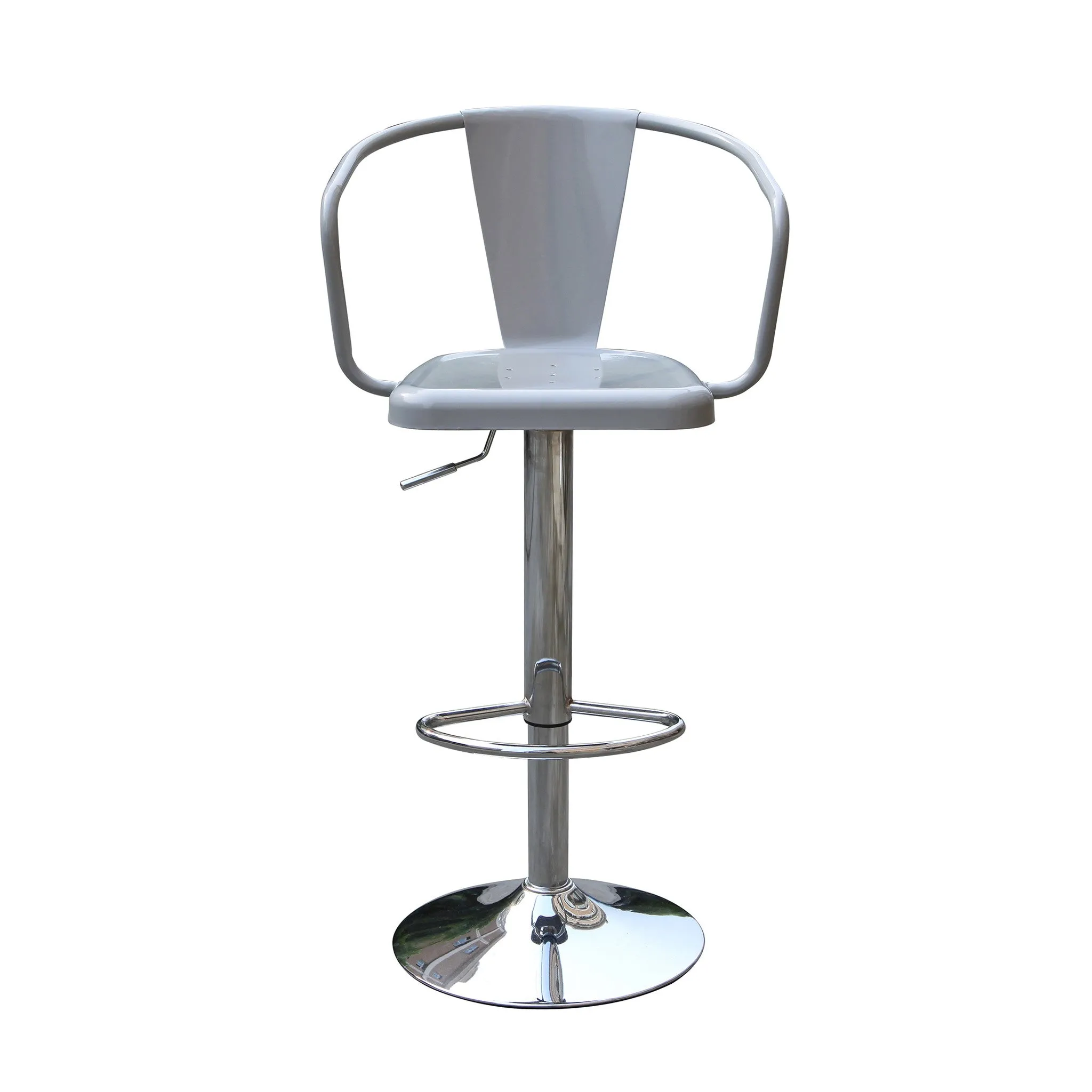 Techni Mobili Swivel Adjustable Steel Barstool