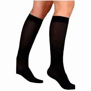 UltraSheer Knee-High Firm Compression Stockings X-Large Full Calf, Black