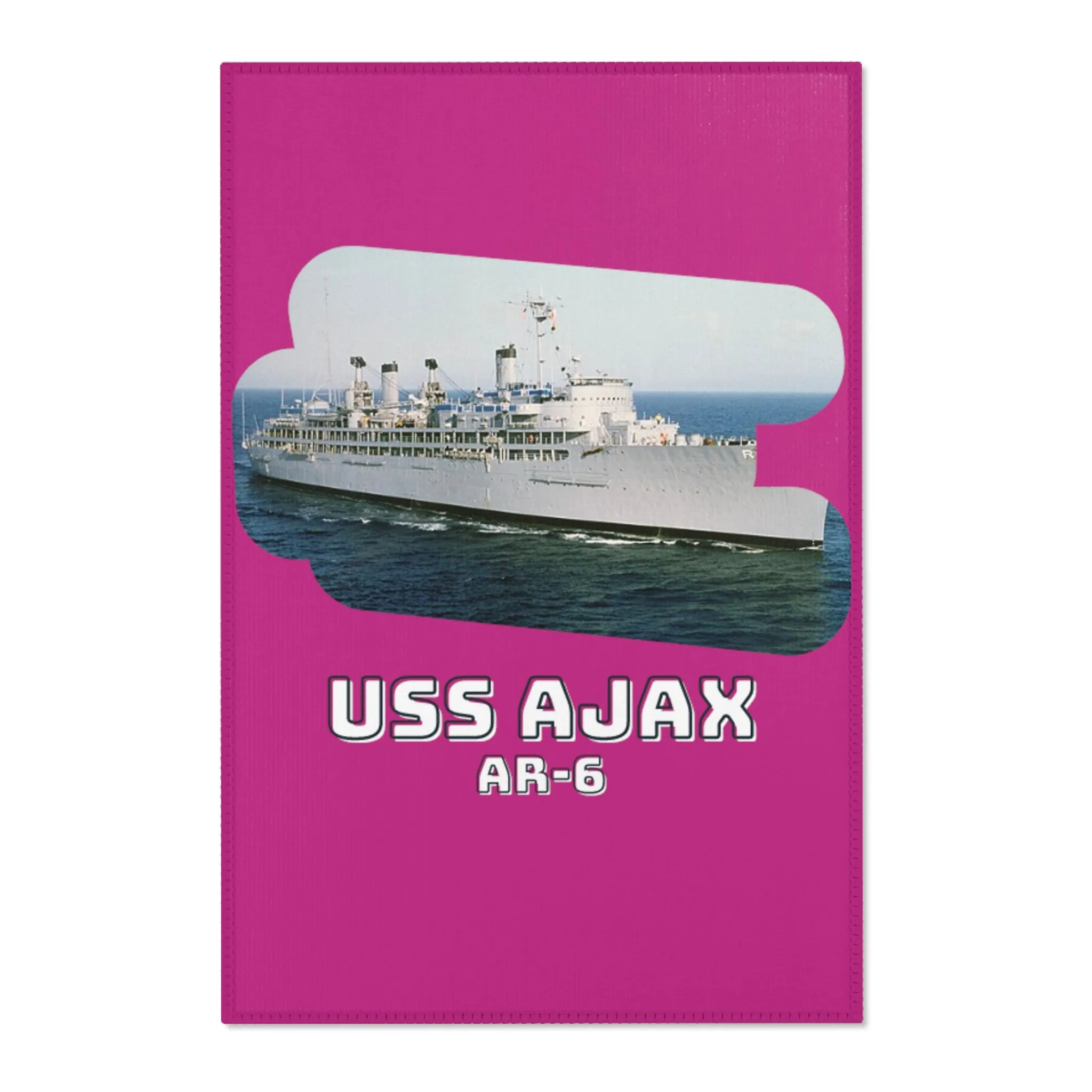 USS Ajax AR-6 United States Ship POD Area Rugs