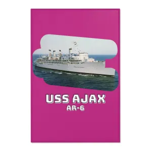 USS Ajax AR-6 United States Ship POD Area Rugs