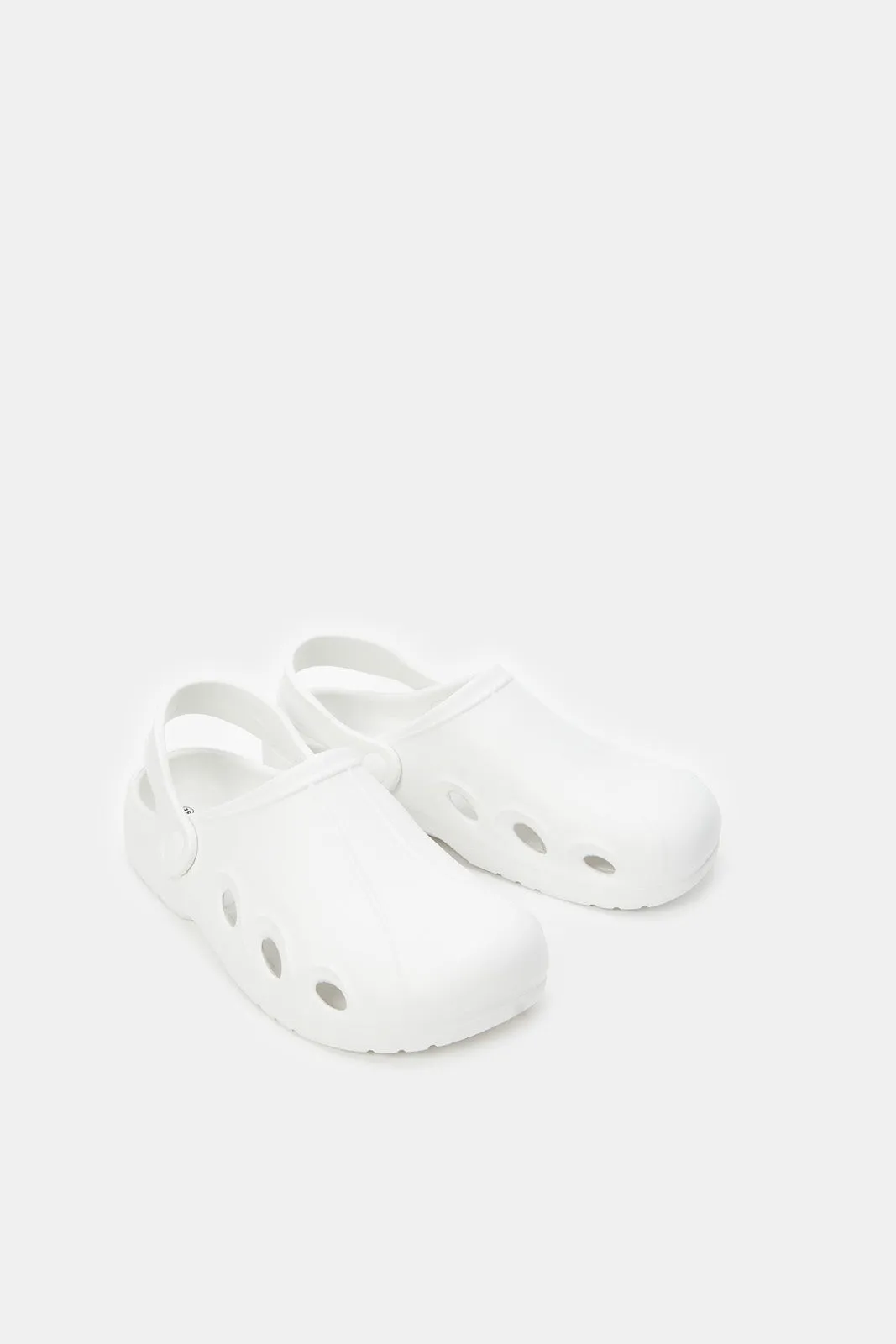 Women Ivory Slip On Clog