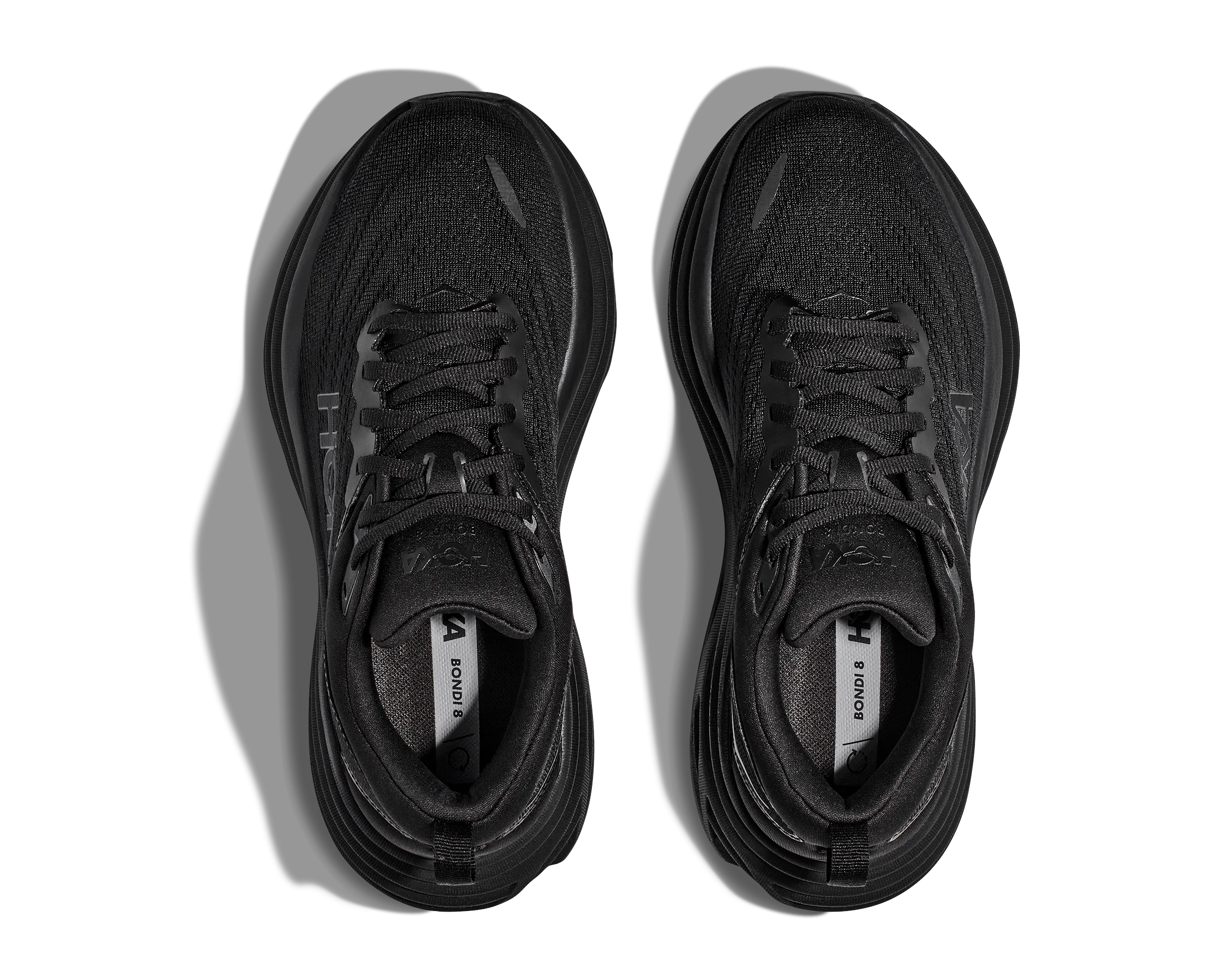 Women's Hoka Bondi 8 Color: Black / Black (WIDE WIDTH)