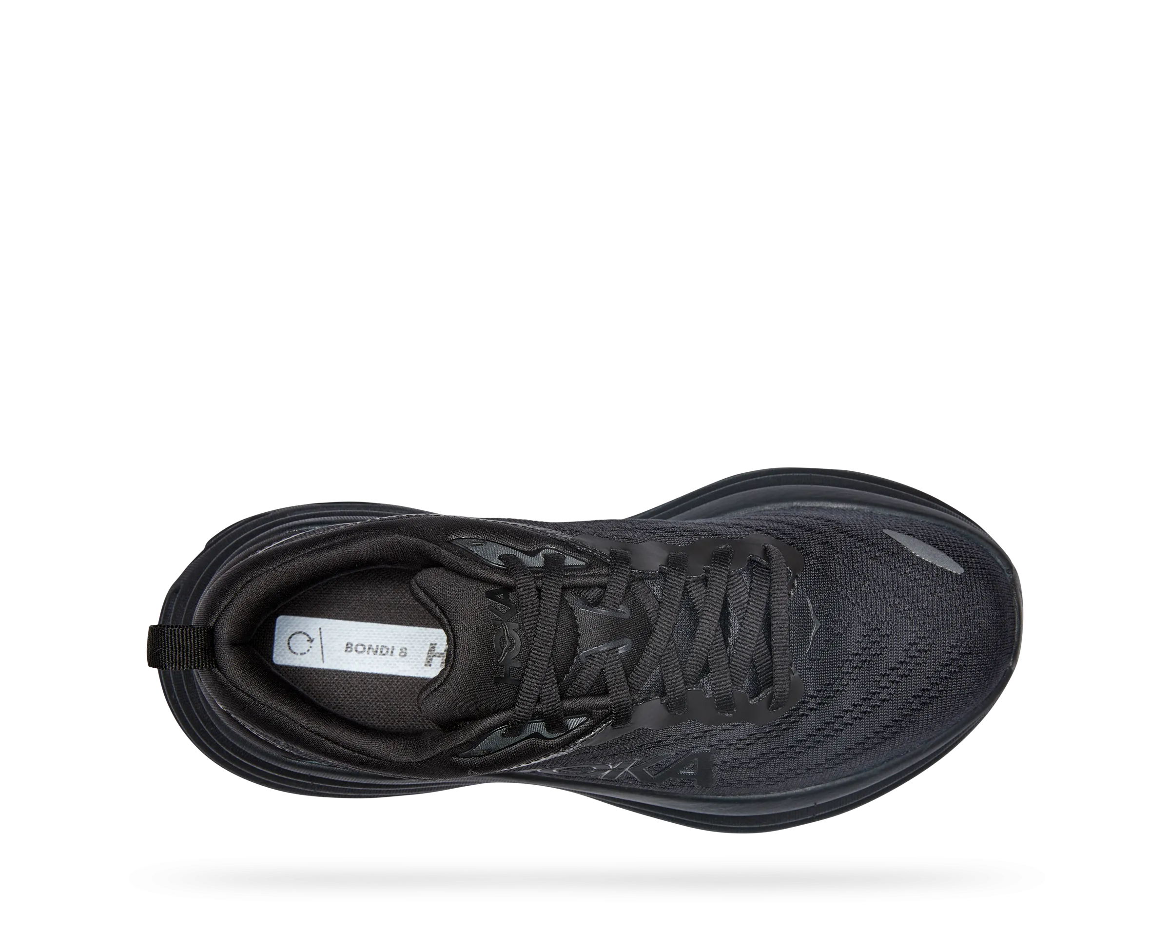 Women's Hoka Bondi 8 Color: Black / Black (WIDE WIDTH)