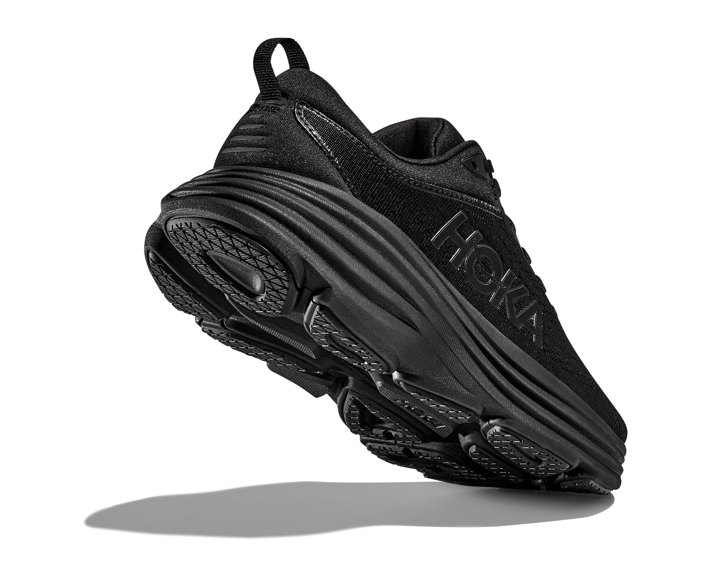 Women's Hoka Bondi 8 Color: Black / Black (WIDE WIDTH)