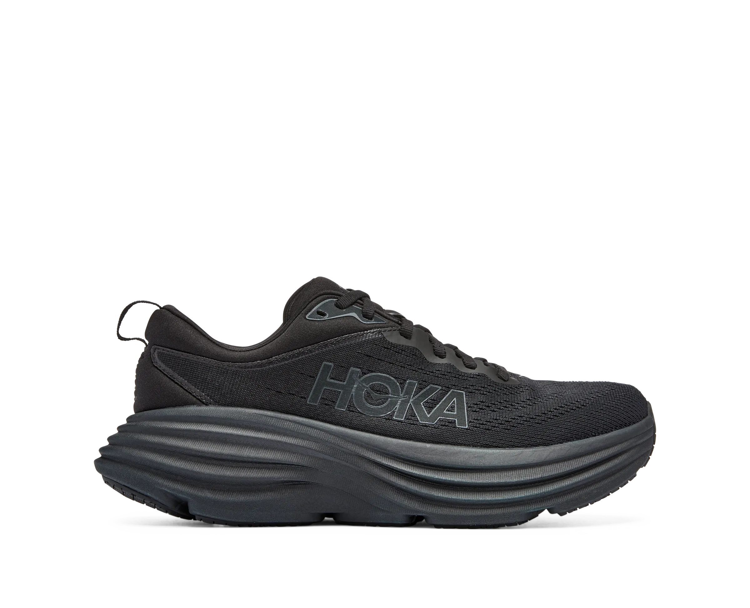 Women's Hoka Bondi 8 Color: Black / Black (WIDE WIDTH)