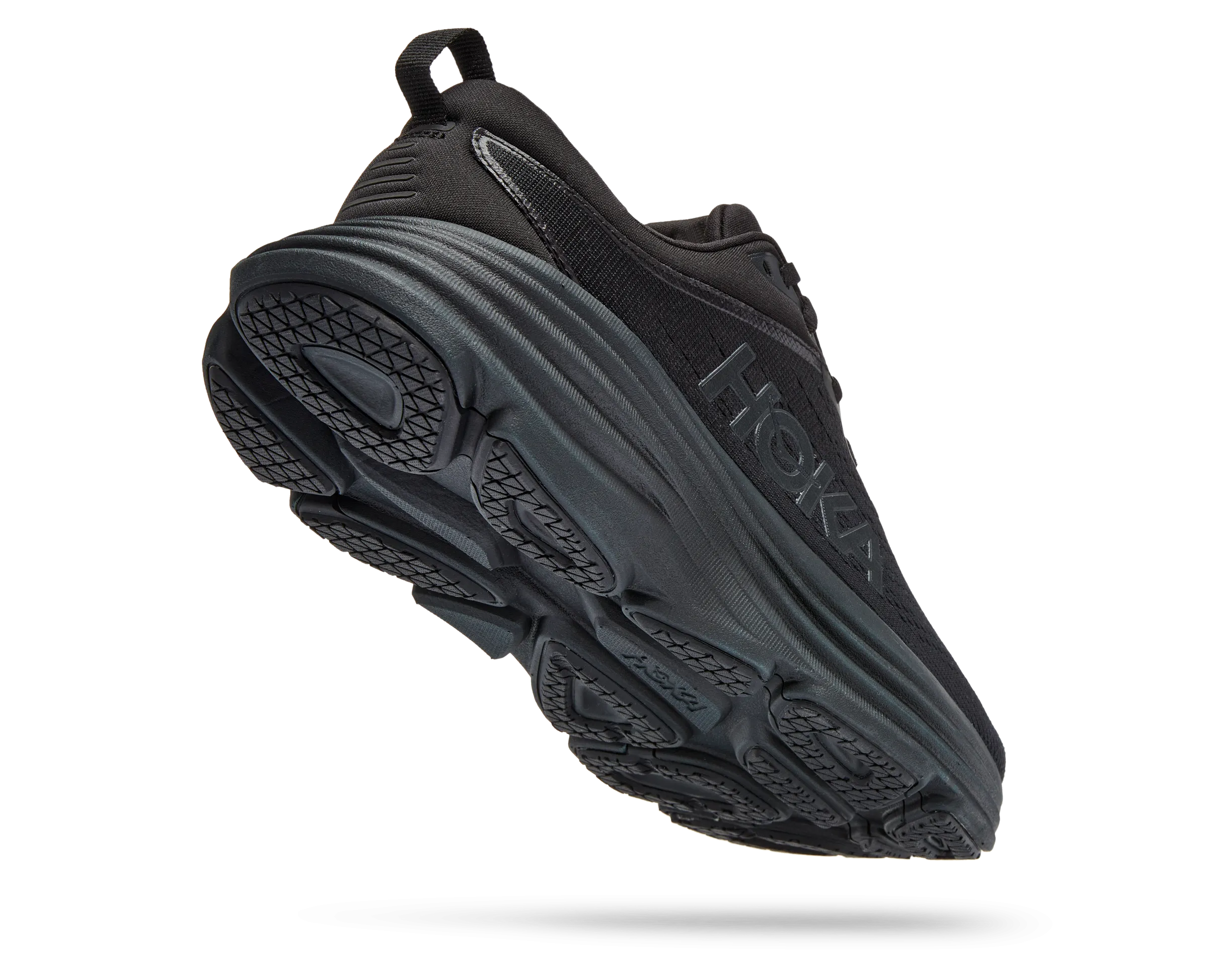 Women's Hoka Bondi 8 Color: Black / Black (WIDE WIDTH)