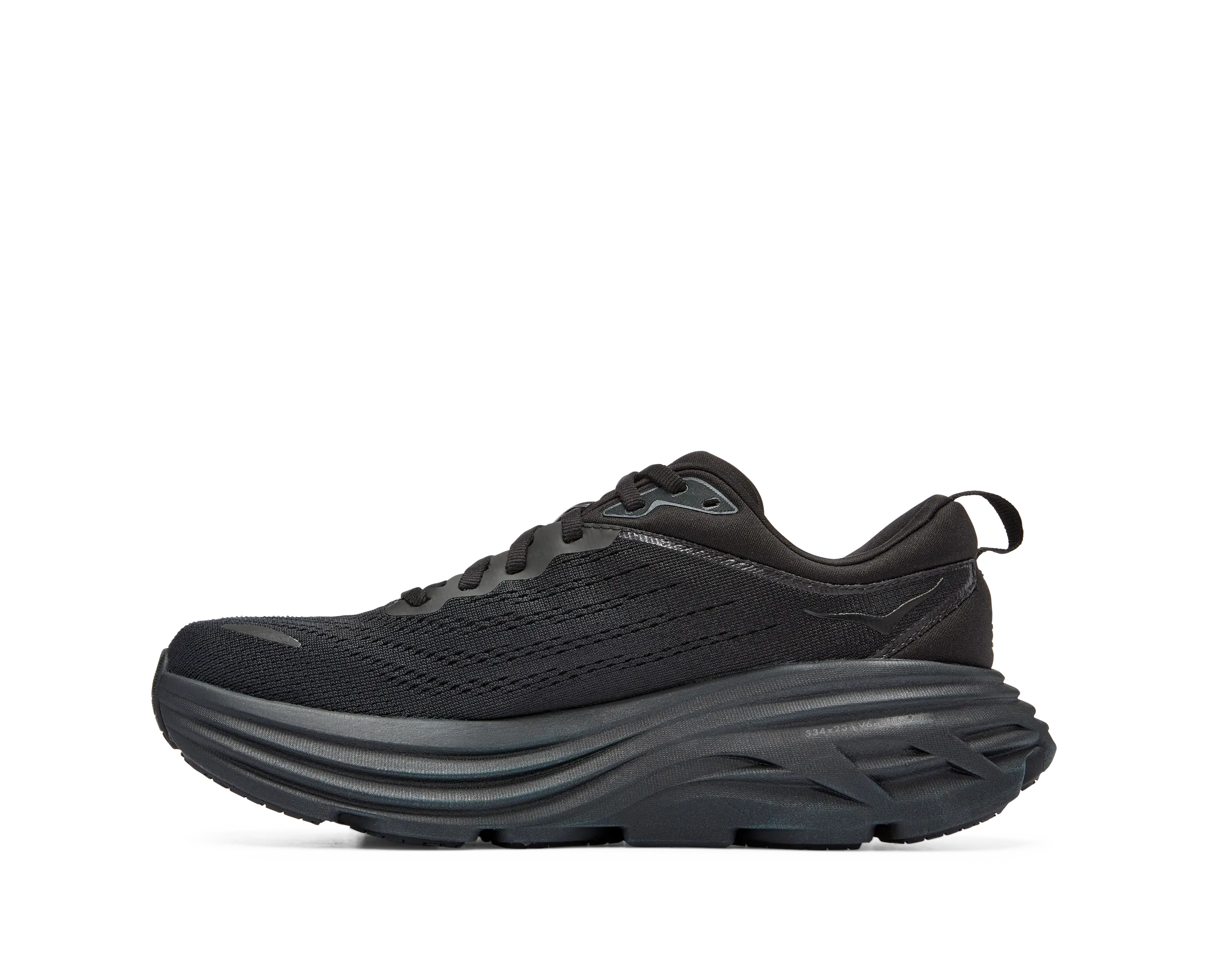 Women's Hoka Bondi 8 Color: Black / Black (WIDE WIDTH)