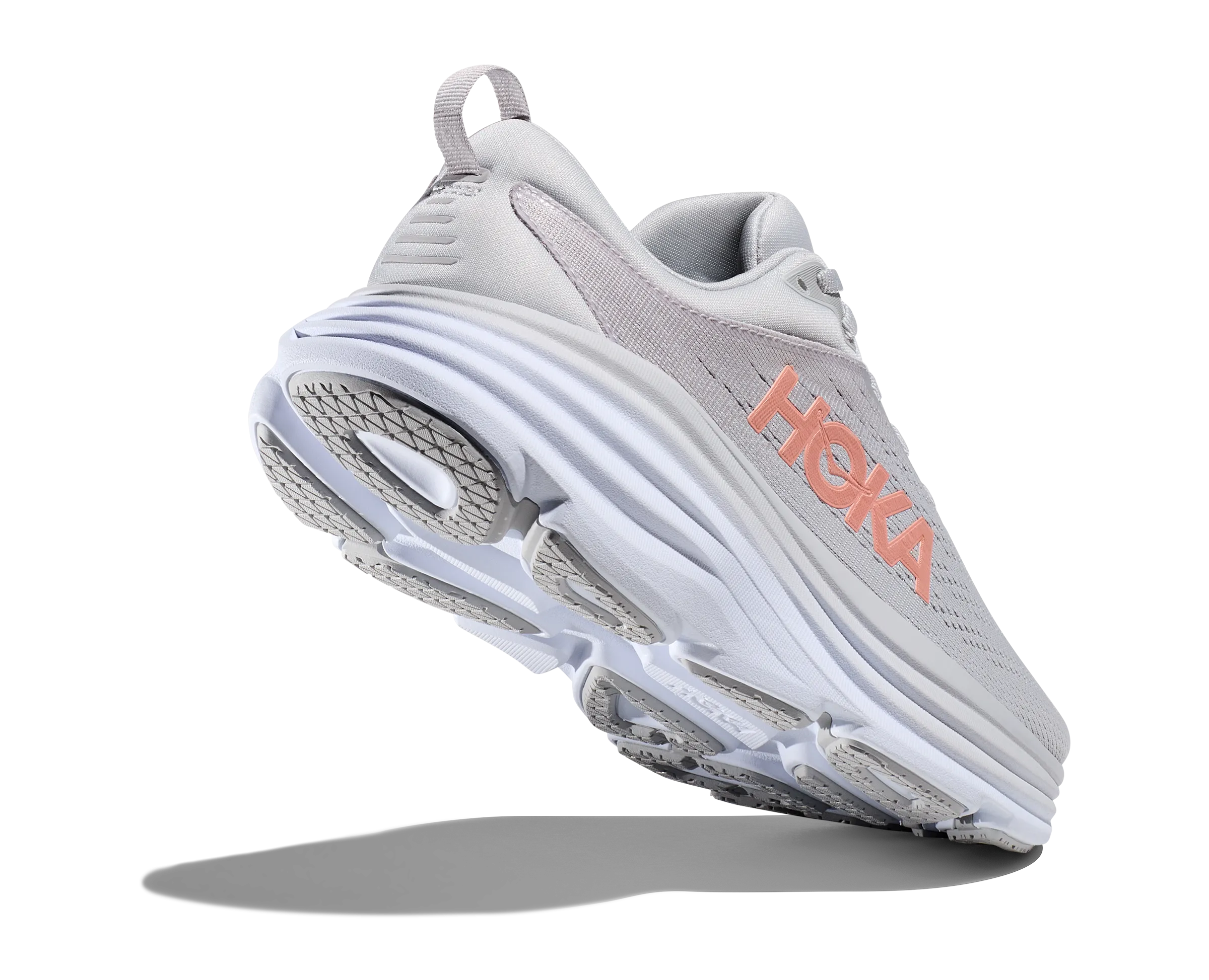 Women's Hoka Bondi 8 Color: Harbor Mist / Lunar Rock