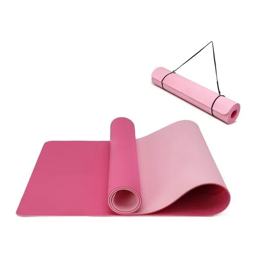 Yoga-1 Kono TPE Non-slip Classic Yoga Mat - Eco-friendly, Durable, and Comfortable, Plum and Pink