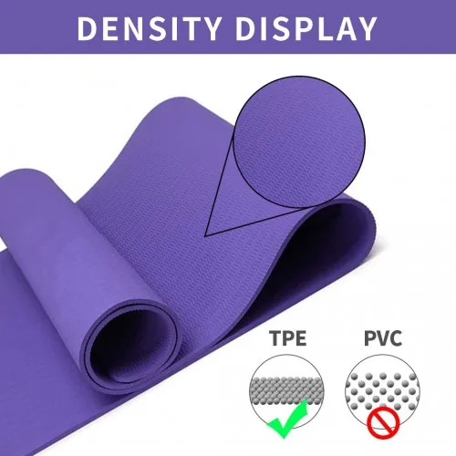 Yoga-1 Kono TPE Non-slip Classic Yoga Mat - Ultimate Comfort & Grip in Purple